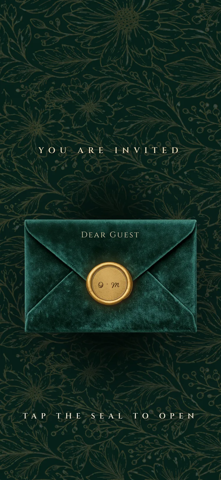 Emerald Envelope template preview