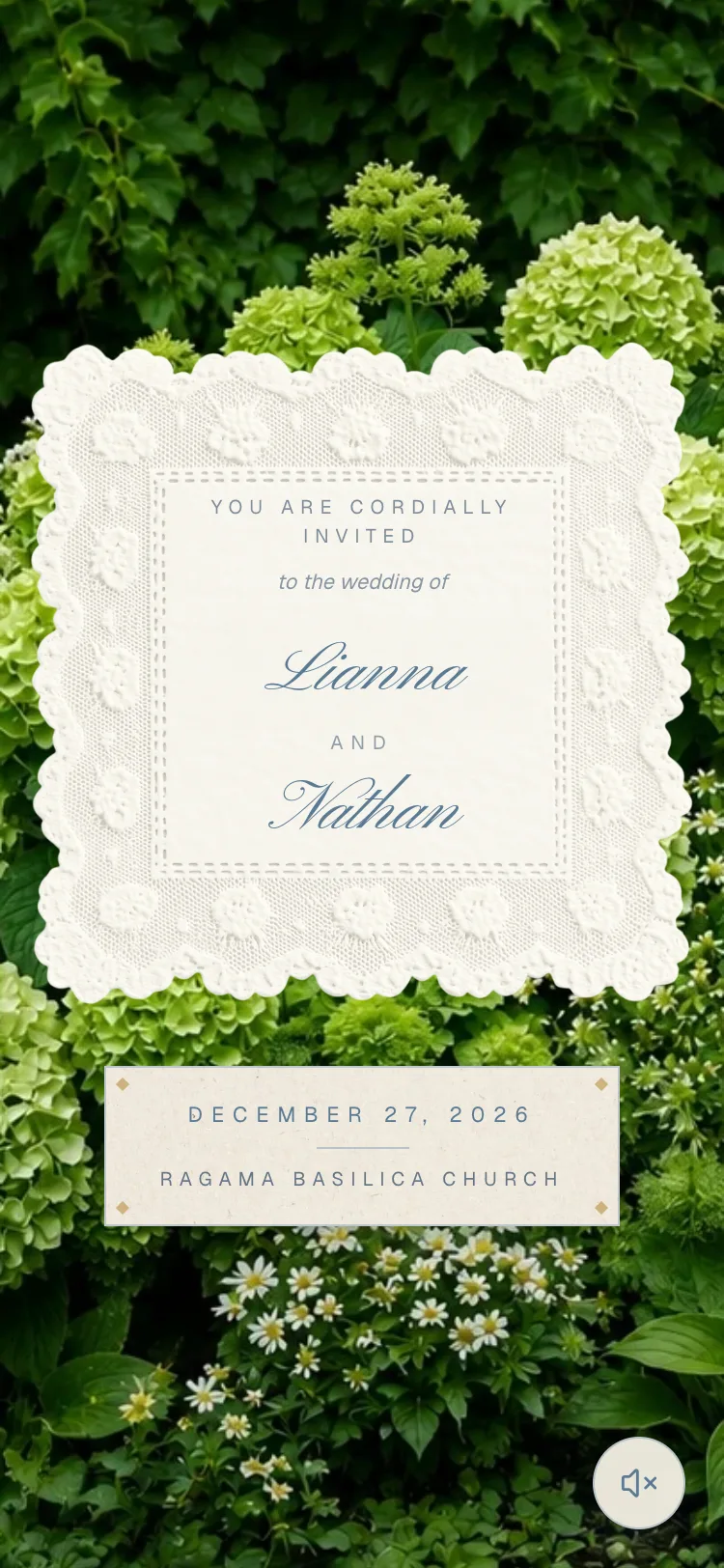 Hydrangea Lace template preview